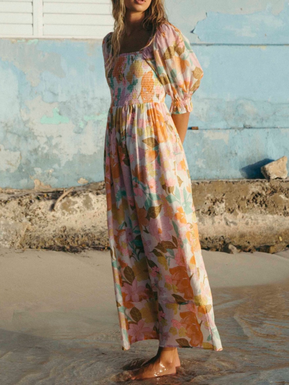 Billabong Super Sweet Floral Maxi Dress